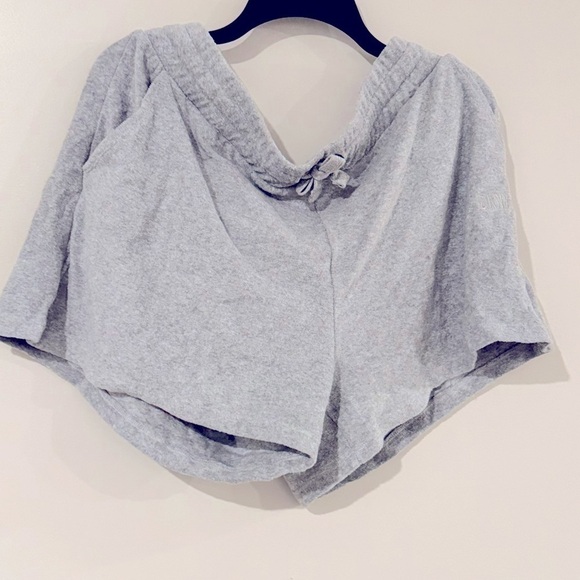 DKNY Women's Terry Cloth Relaxed Shorts Gray, women’s short - Picture 4 of 11